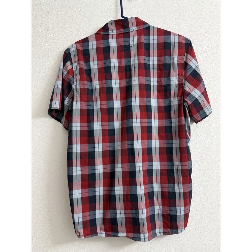 Arc'teryx Brohm Shirt Plaid Red Blue Men's Size S Short Sleeve - Picture 5 of 9